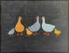 Goose family recycled doormat