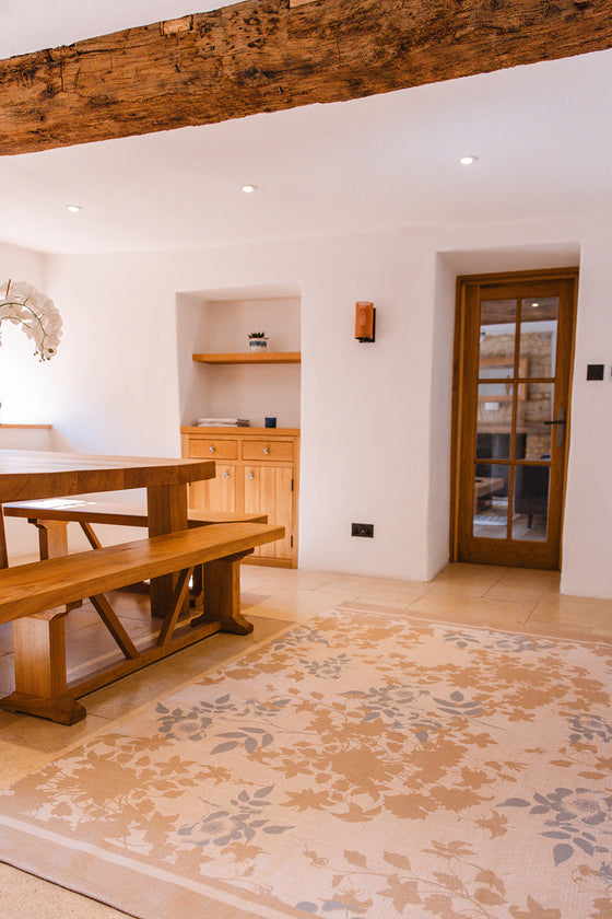 Recycled Rug - Gold Rose