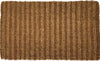 Atlantic Mats Coir 'Chedworth' striped doormat in natural brown tones