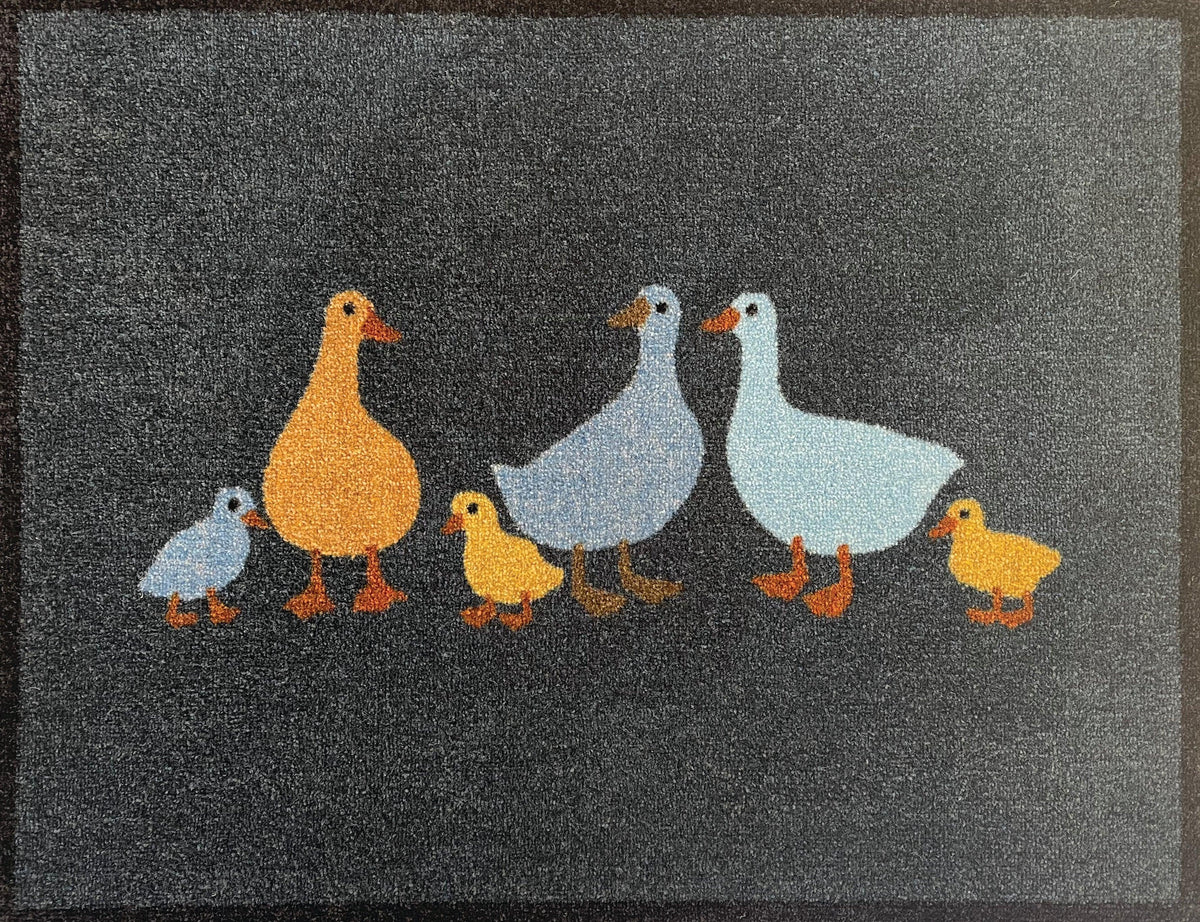 UK made - Recycled washable doormat - Goose family doormat – Atlantic Mats