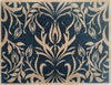 May Morris Tulip Blue Curious Collection Ocean Mat - Atlantic Mats