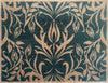 May Morris Tulip Green Curious Collection Ocean Mat by Atlantic Mats