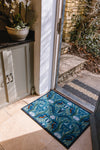 Atlantic Mats recycled Kingfisher doormat in a bright home entryway