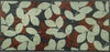 RHS Bloom Collection Ocean Mat Layered Leaf Runner - Atlantic Mats