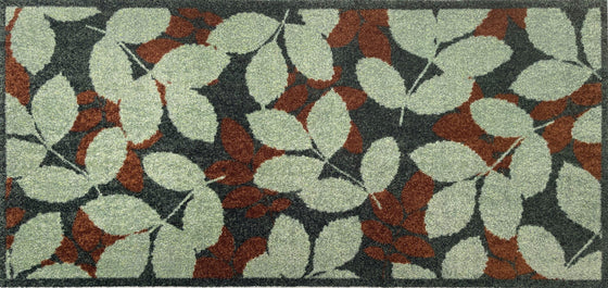 RHS Bloom Collection Ocean Mat Layered Leaf Runner - Atlantic Mats