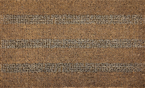 Seagrass and coir 'Tetbury' striped doormat - Atlantic Mats
