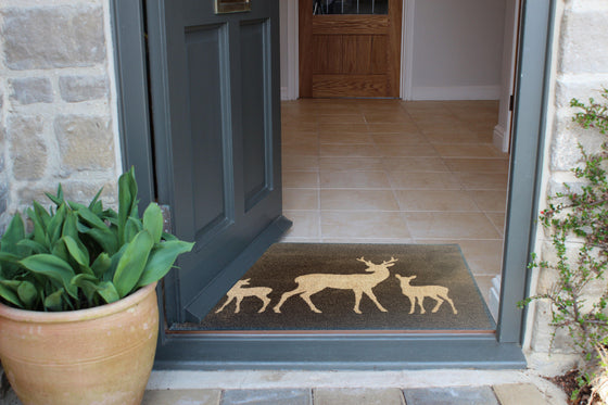 Washable brown Deer doormat - Atlantic Mats
