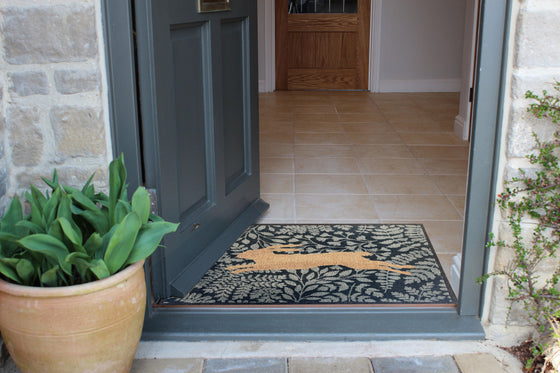 Washable jumping hare doormat - Atlantic Mats