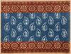 Woodblock Paisley Curious Collection Ocean Mat - Atlantic Mats