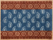  Woodblock Paisley Curious Collection Ocean Mat - Atlantic Mats