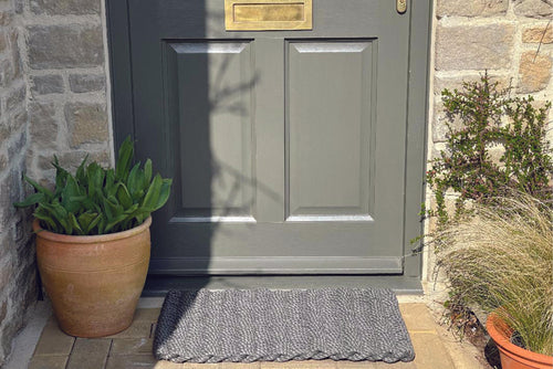 Charcoal Grey Outdoor Rope Doormat recycled doormat Atlantic Mats