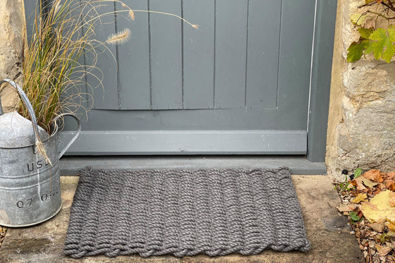 Charcoal Grey Outdoor Rope Doormat - Atlantic Mats