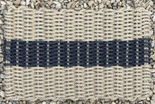 Load image into Gallery viewer, Grey Stripe Rope Outdoor Doormat recycled doormat Atlantic Mats

