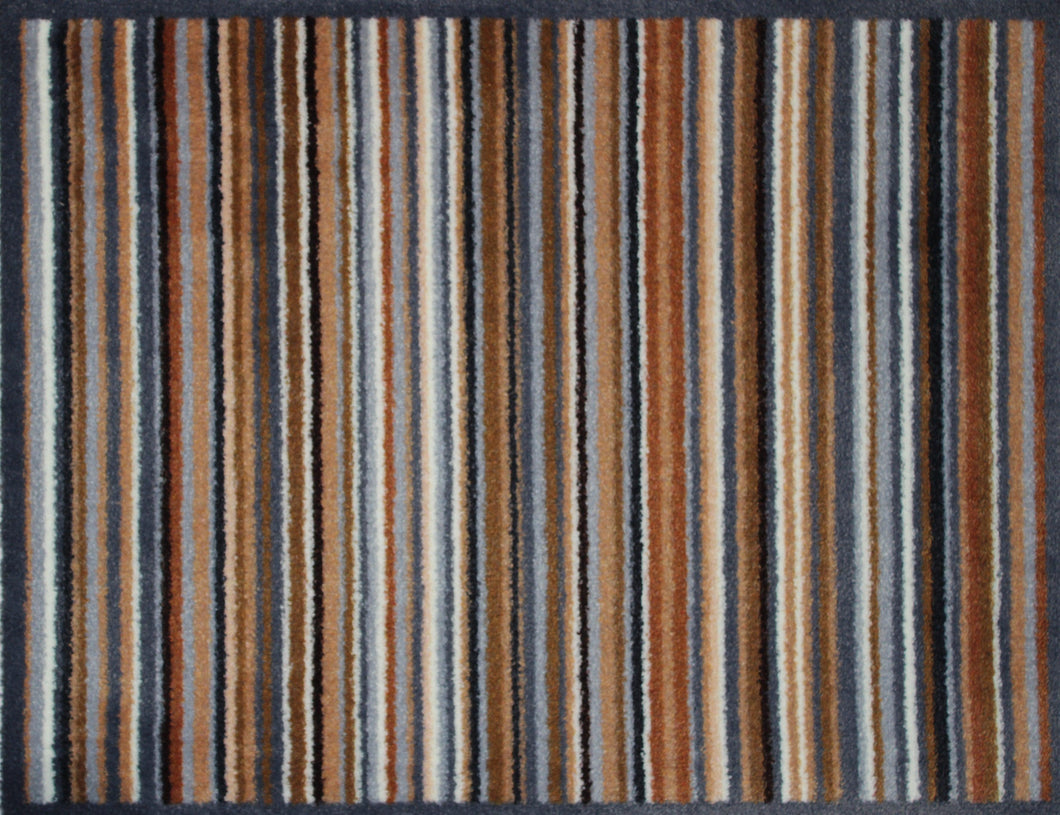 Recycled doormat Natural & Grey Stripe Ocean Mat - Atlantic Mats