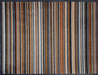Recycled doormat Natural  & Grey Stripe Ocean Mat