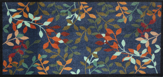 Recycled Midnight Leaves runner - Atlantic Mats