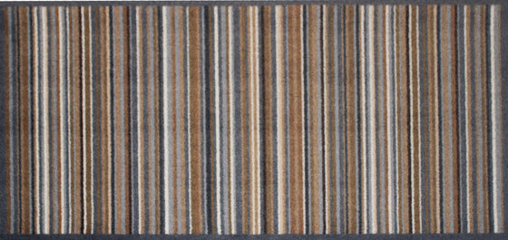 Recycled Natural & Grey Stripe runner - Atlantic Mats
